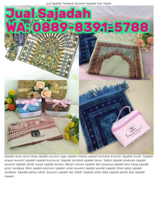 Ô88ᑫ-8ЗᑫI-5ᜪ88 (WA) Grosir Sajadah Souvenir Jogja Sajadah Bunyi