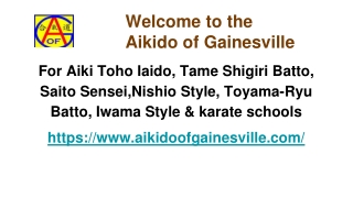 Get the best Aikido dojo in Florida - Aikido of Gainsville