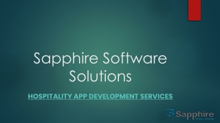 Hospitality App Development Services