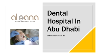 dental hospital abu dhabi pptx