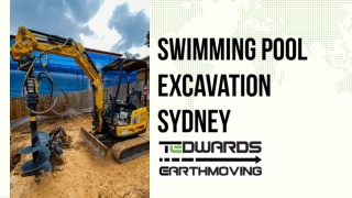 Swimming Pool Excavation Sydney