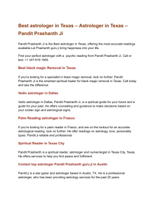 Best astrologer in Texas  (1)