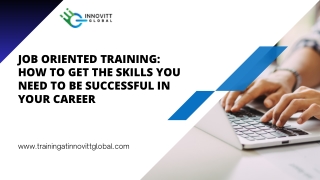 Job Oriented Training in Lucknow