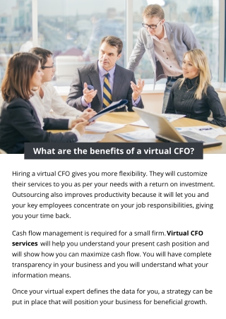 What are the benefits of a virtual CFO?