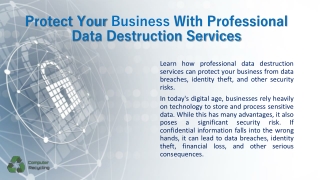 Data Destruction Service Massachusetts