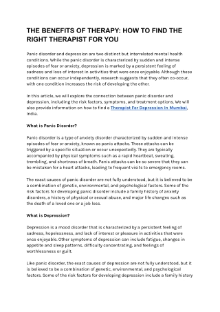 THE BENEFITS OF THERAPY_ HOW TO FIND THE RIGHT THERAPIST FOR YOU