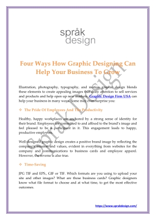 Four Ways How Graphic Designing Can Help Your Business To Grow