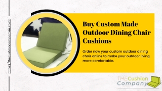 Buy Custom Made Outdoor Dining Chair Cushions