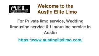 Limousine service to an airport near me Austin