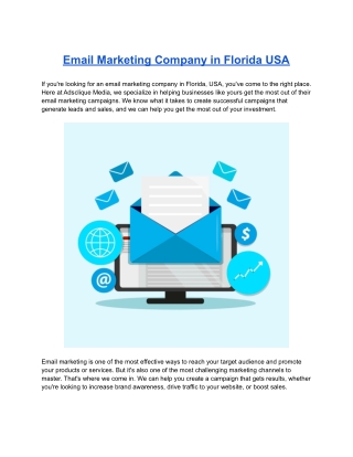 Email Marketing Company in Florida USA