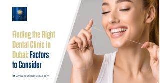 Finding the Right Dental Clinic in Dubai Factors to Consider