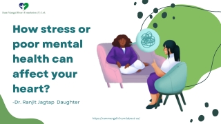 How stress or poor mental health can affect your heart - Dr. Ranjit Jagtap Daug