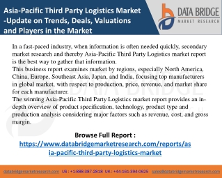 Third Party Logistics Market