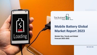 Mobile Battery Global Market Size, Share, By Type, By Application, By Sales Channel, By Capacity, By Regional Forecast 2