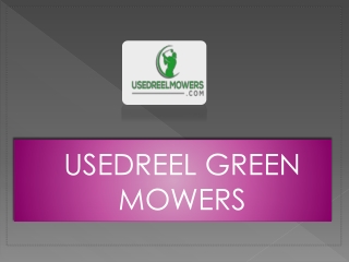 Reel Mower Grinding Service