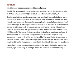 Most famous black magic removal in wood green