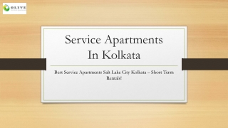 Service Apartments Kolkata