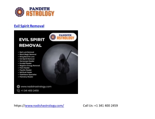 Best Evil Spirit Removal - nadishastrology