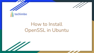 How to Install OpenSSL in Ubuntu