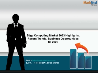 Edge Computing Market by Growth Analysis and Precise Outlook – 2023-2028