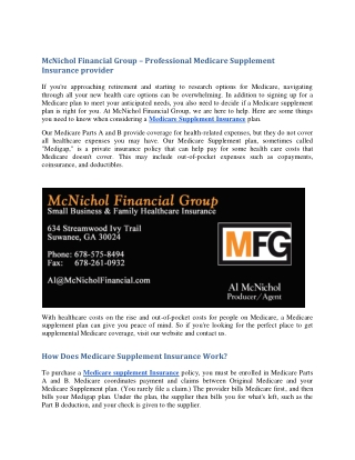 McNichol Financial Group – Professional Medicare Supplement Insurance provider (1)