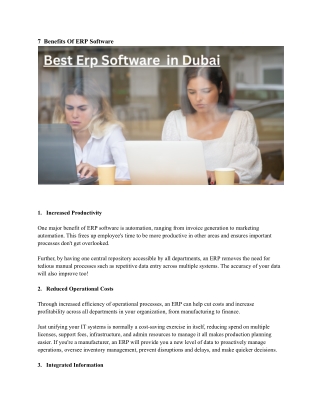 Best Erp Software  in Dubai