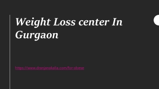 Weight Loss center In Gurgaon