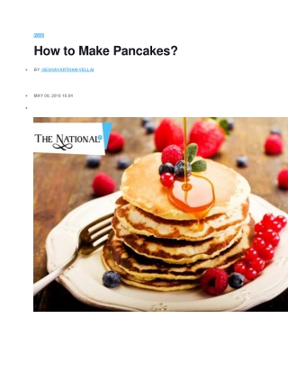 the pancakes