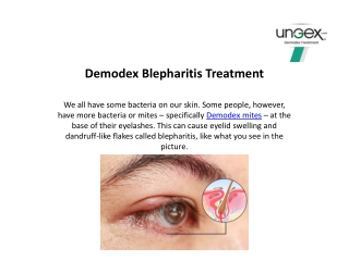 Demodex Blepharitis Treatment