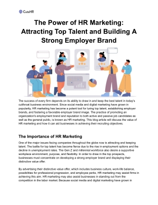 The Power of HR Marketing_ Attracting Top Talent and Building A Strong Employer Brand