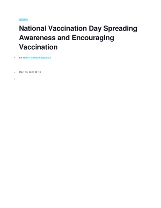 national vaccination day