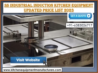 SS Industrial Induction Kitchen Equipment Manufacturers in Chennai, Bangalore, Trichy, Tirupati, Pondicherry, Madurai, N