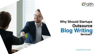 Why Should Startups Outsource Blog Writing Services?