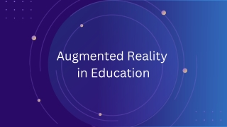 Augmented Reality in Education