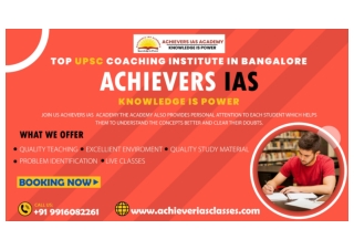Top UPSC Coaching Institute In Bangalore