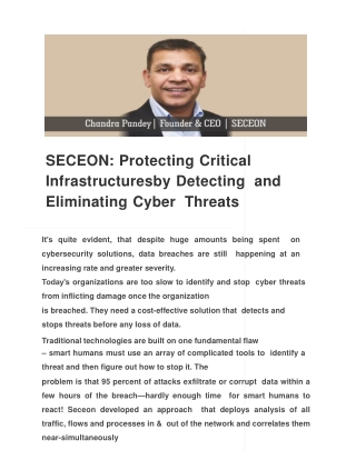 SECEON_ Protecting Critical Infrastructuresby Detecting and Eliminating Cyber Threats - Insights Success