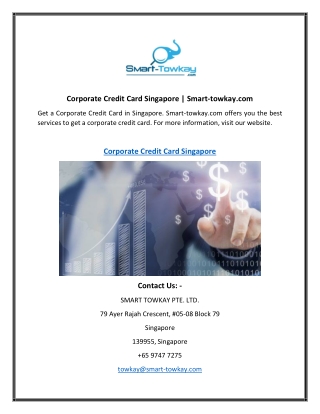 Corporate Credit Card Singapore  Smart-towkay.com