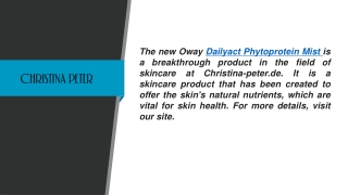 Oway Dailyact Phytoprotein Mist  Christina-peter.de