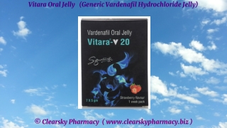 Vitara Oral Jelly  (Generic Vardenafil Hydrochloride Jelly)