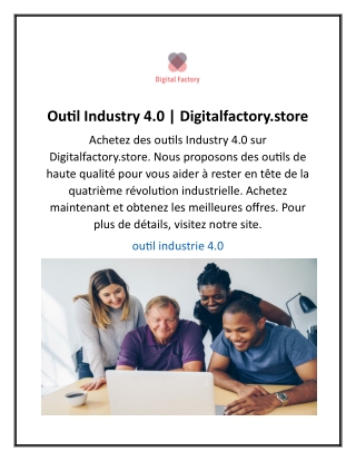 Outil Industry 4.0  Digitalfactory.store