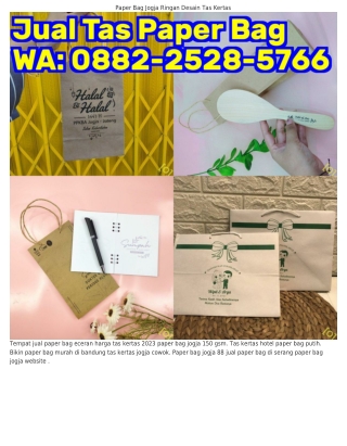 Ô88ᒿ-ᒿ5ᒿ8-5ᜪ66 (WA) Paper Bag Murah 12x7x17 Tas Dari Kertas Kado
