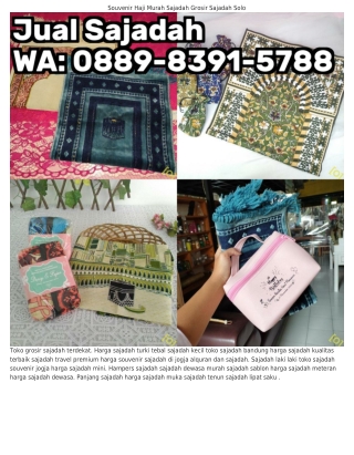 Ö889-8З91-5788 (WA) Pusat Sajadah Surabaya Harga Sajadah Grosir Surabaya