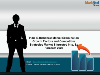 India E-Rickshaw Market Examination Growth Factors and Competitive Strategies