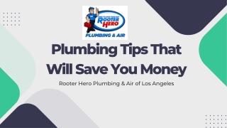 Plumbing Tips That Will Save You Money - Rooter Hero Plumbing & Air