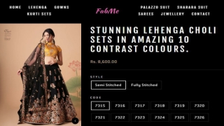 Shoping Now Stunning Lehenga Choli Sets in Amazing 10 Contrast Colours in Canada & India