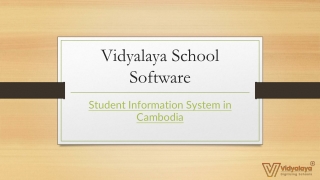 Student Information System in Cambodia