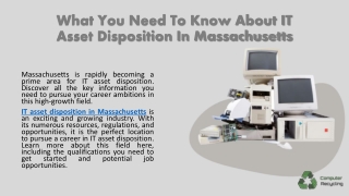 IT Asset Disposition In Massachusetts