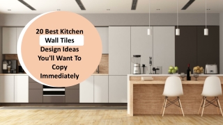 20 Best Kitchen Wall Tiles Design Ideas You'll Want To Copy Immediately