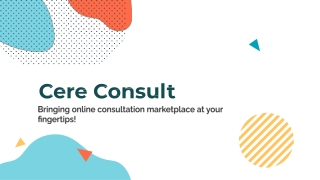 Bringing Online Consultation Marketplace at your Fingertips!