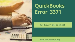 How to Fix QuickBooks Error Code 3371